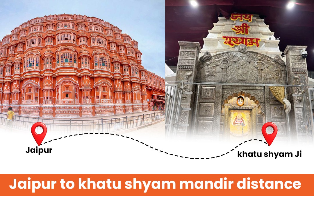 Jaipur to khatu shyam mandir distance
